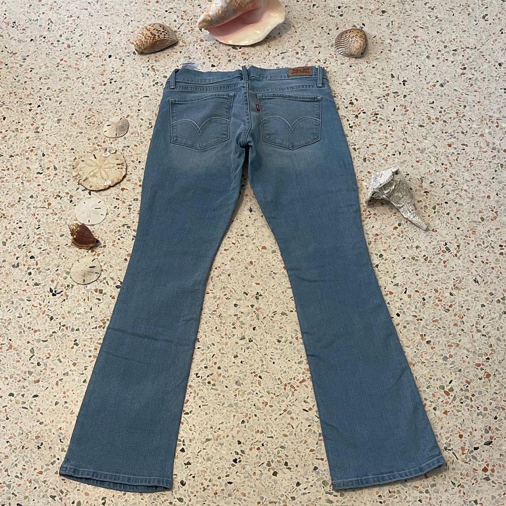 Levi's 524 Women's Boot Cut Jeans size 5/31 Stretch Light Blue